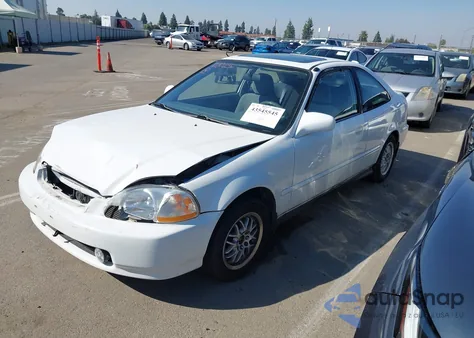 1997 Honda Civic Ex z USA, uszkodzony, nr VIN 1HGEJ8245VL059912